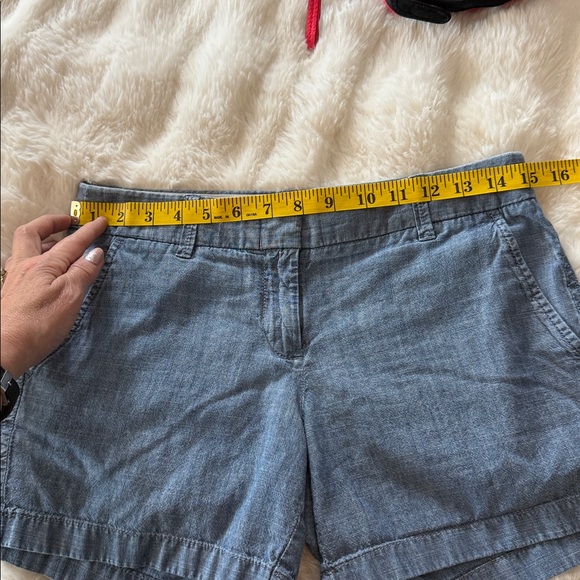 J. Crew Light Blue Cotton Women's Shorts - Picture 4 of 6
